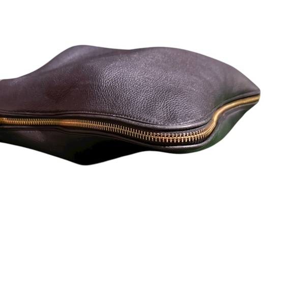 Tory Burch Robinson Black Pebbled Leather Hobo Bag - Picture 12 of 15